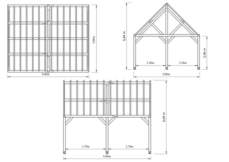 Douglas bijgebouw Genk – Stijlvol en duurzaam in warme houtsoort - 6m x 5m - Afbeelding 2