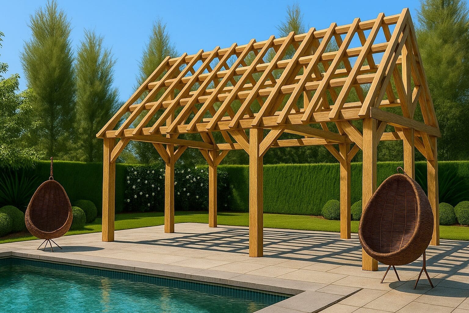 Eiken bijgebouw Aalst - Subliem en veelzijdig - 5,5m x 4m 1 eiken bijgebouw aalst