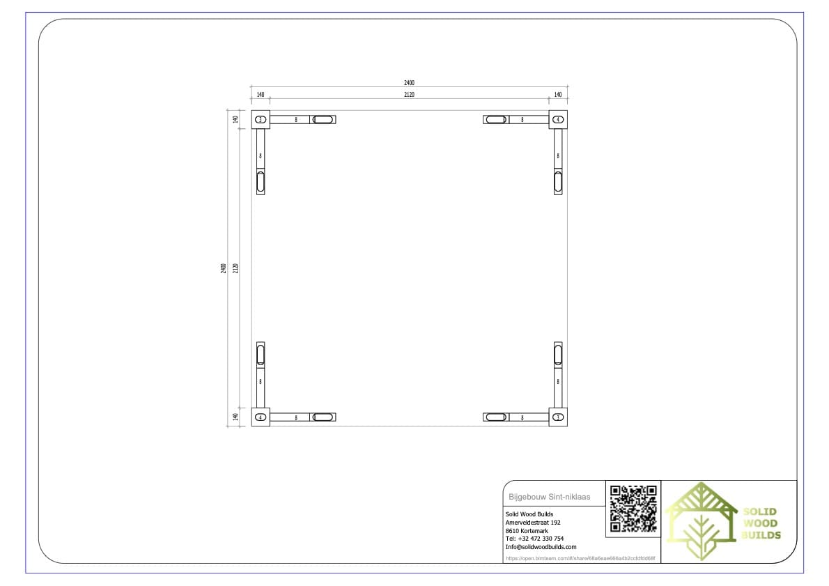 Eiken bijgebouw Sint-Niklaas | Authentieke en compacte massieve houtbouw - 2,4m x 2,4m 7 Eiken bijgebouw Sint-Niklaas | Authentieke en compacte massieve houtbouw - 2,4m x 2,4m - Afbeelding 7