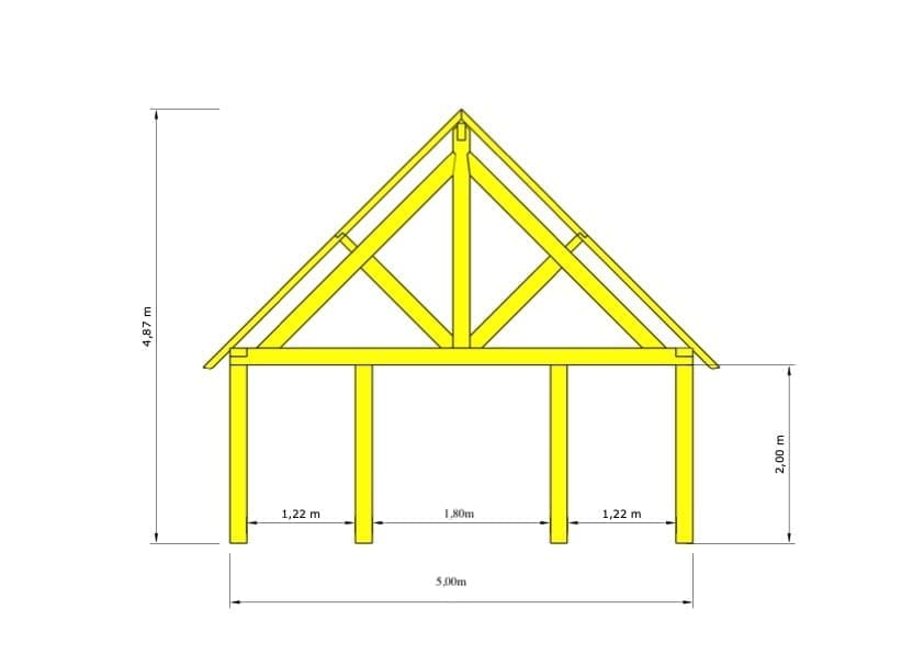 Douglas bijgebouw Roeselare – Royale constructie met warme uitstraling - 12 x 5m 4 Douglas bijgebouw Roeselare – Royale constructie met warme uitstraling - 12 x 5m - Afbeelding 4