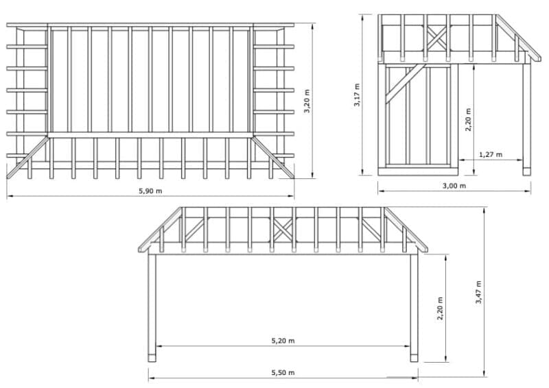 Eiken bijgebouw Hasselt - Luxueus met open karakter - 5,9m x 3,2m - Afbeelding 2