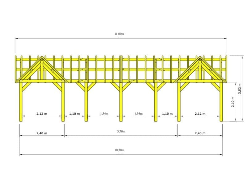 Dennen bijgebouw Gent – Elegant paviljoen met frisse uitstraling - 11 x 7,75m - Afbeelding 3