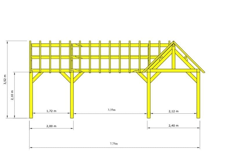 Dennen bijgebouw Gent – Elegant paviljoen met frisse uitstraling - 11 x 7,75m - Afbeelding 2