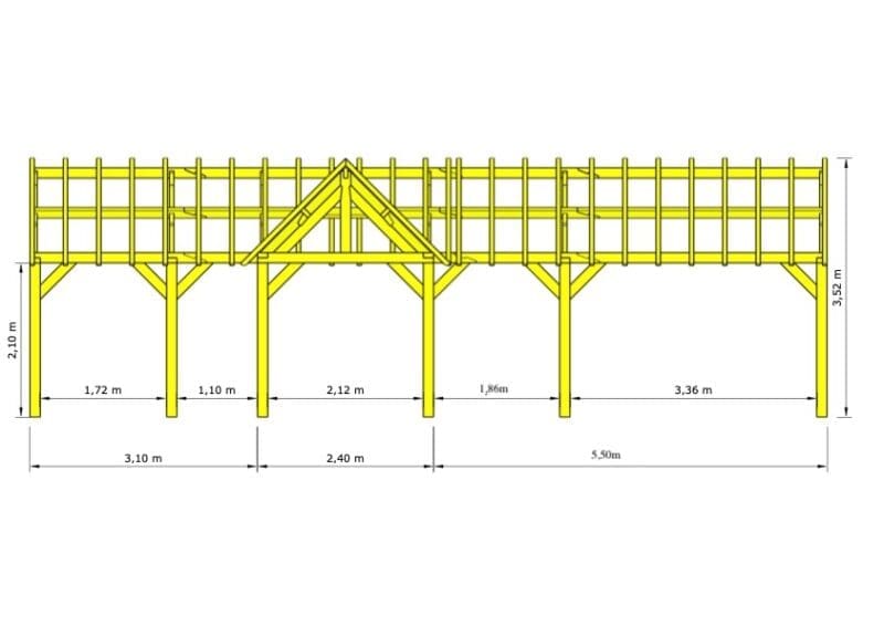 Dennen bijgebouw Antwerpen – Tijdloos paviljoen met natuurlijke frisheid - 7,75 x 11m - Afbeelding 3