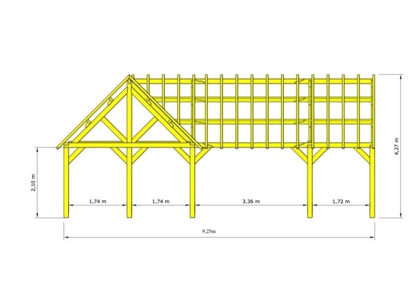Douglas bijgebouw Dendermonde – L-vormige houtconstructie met warme uitstraling - 9,25 x 5,5m - Afbeelding 3