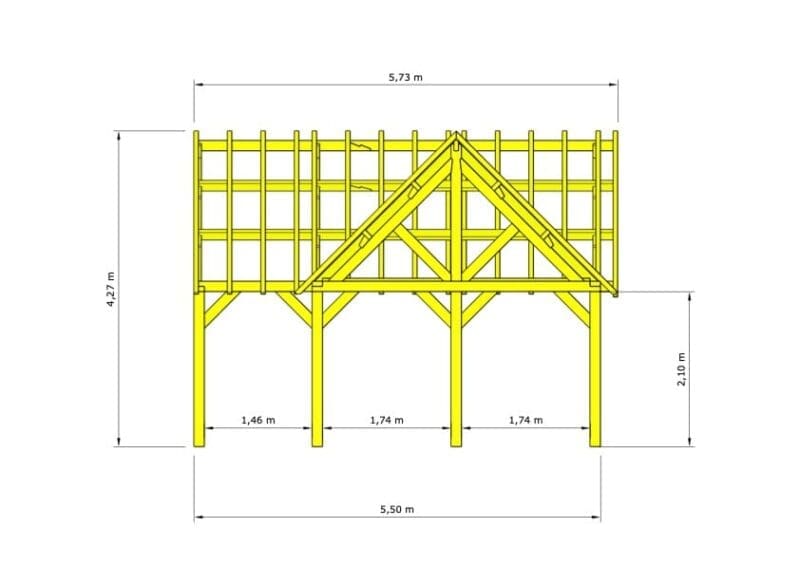 Douglas bijgebouw Dendermonde – L-vormige houtconstructie met warme uitstraling - 9,25 x 5,5m - Afbeelding 2