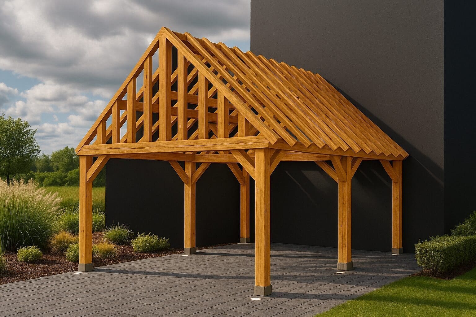 Douglas bijgebouw Turnhout - Compact paviljoen met warme uitstraling | 4 x 6m 1 douglas bijgebouw turnhout