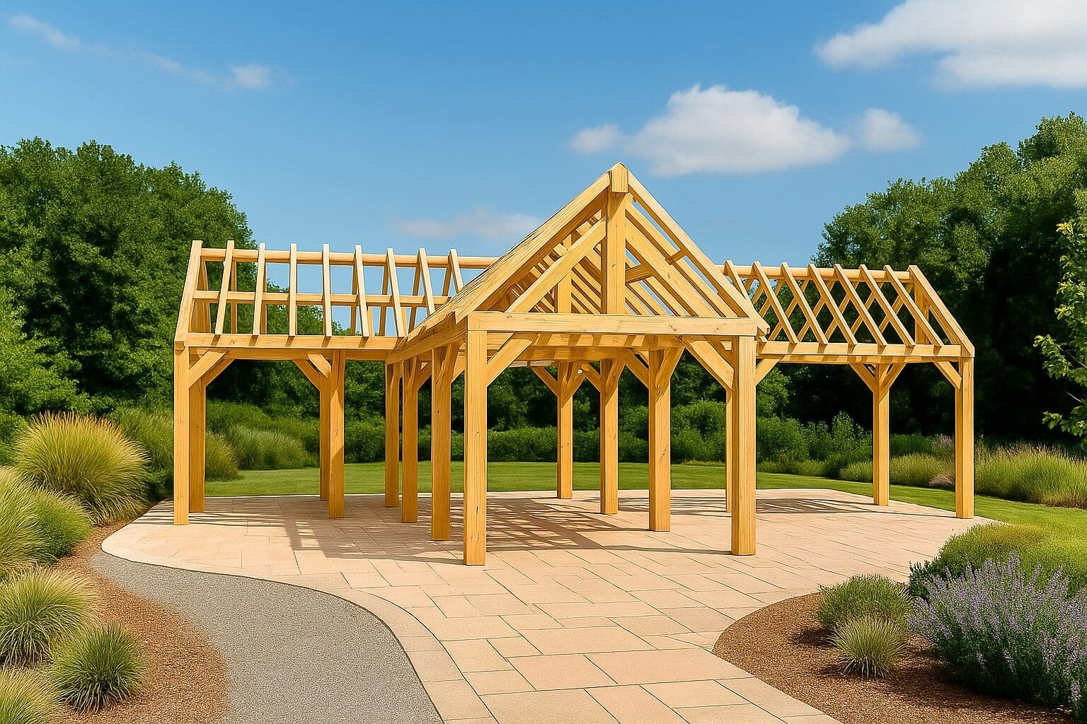 Dennen bijgebouw Antwerpen – Tijdloos paviljoen met natuurlijke frisheid - 7,75 x 11m 1 dennen bijgebouw antwerpen