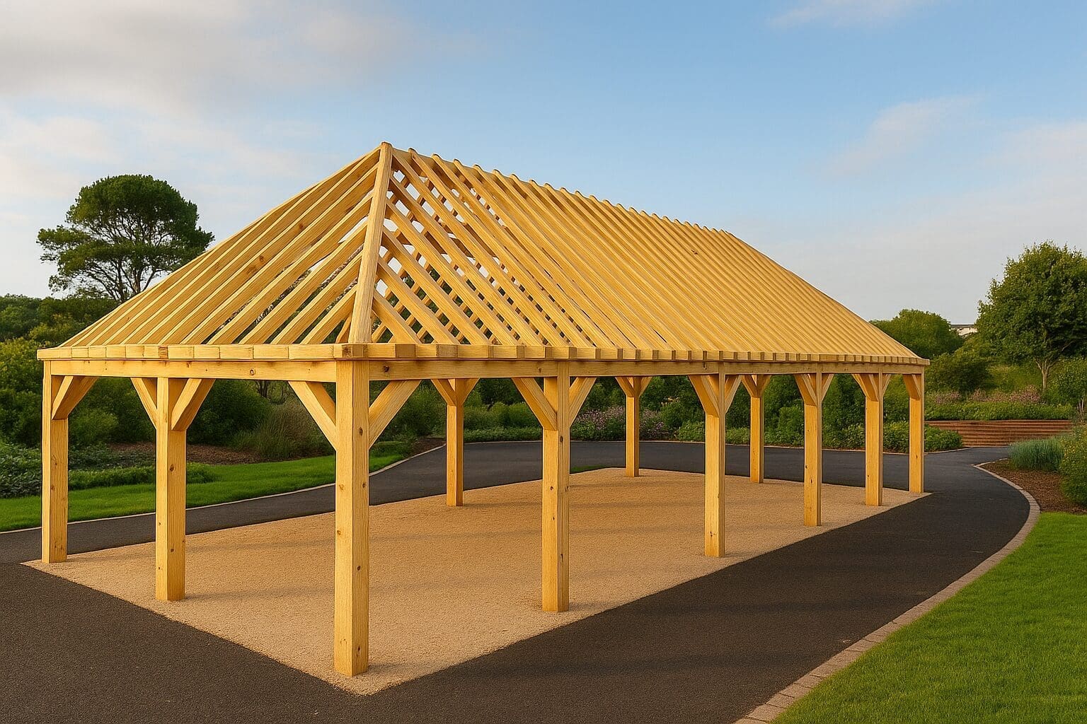 Dennen bijgebouw Brugge – Monumentale open structuur met frisse uitstraling - 15,5m x 7m 1 dennen bijgebouw brugge