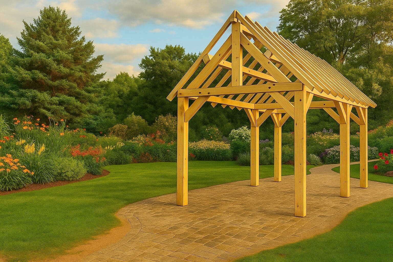 Dennen bijgebouw Oostende – Compacte charme in lichte houtsoort - 5,5m x 2,87m 1 dennen bijgebouw oostende