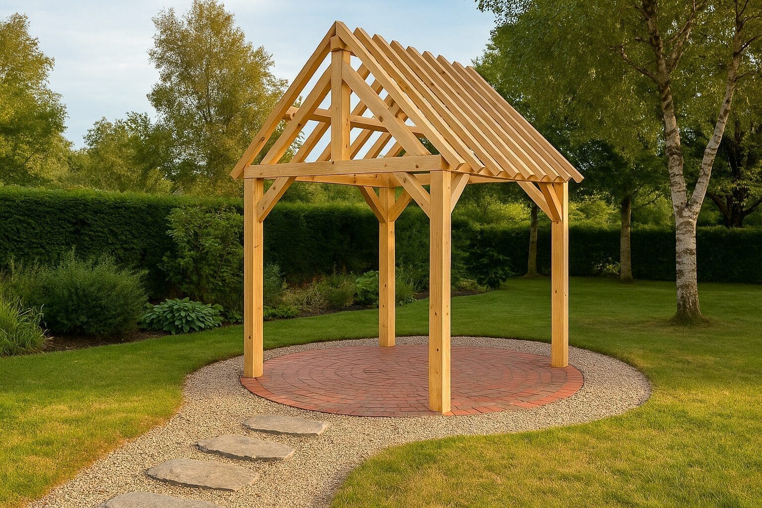 Dennen bijgebouw Sint-Niklaas – Compacte elegantie met natuurlijke frisheid - 2,4m x 2,4m 1 Dennen bijgebouw Sint-Niklaas