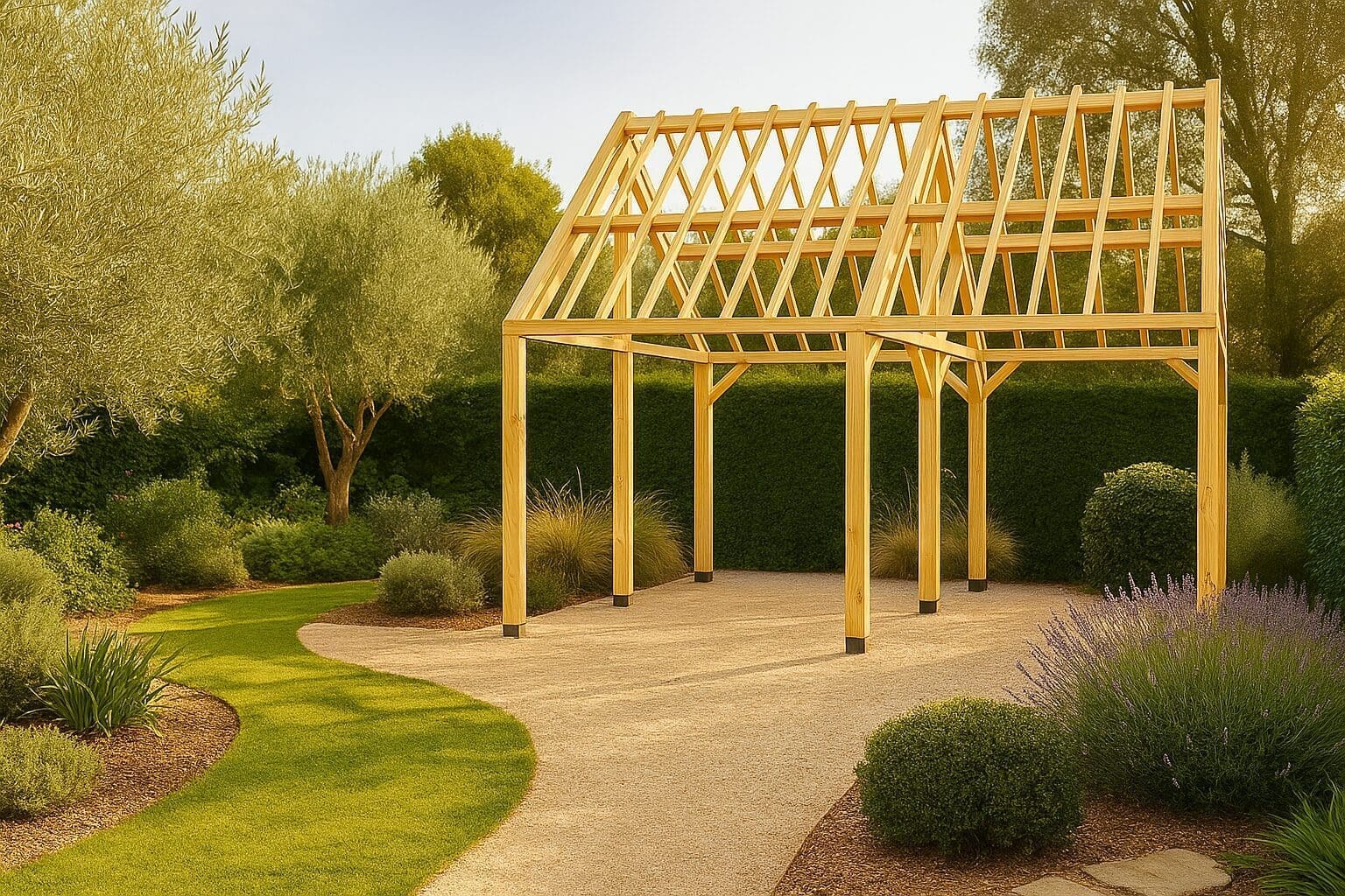 Dennen bijgebouw Genk – Robuust en warm in hout - 6m x 5m 1 dennen bijgebouw genk