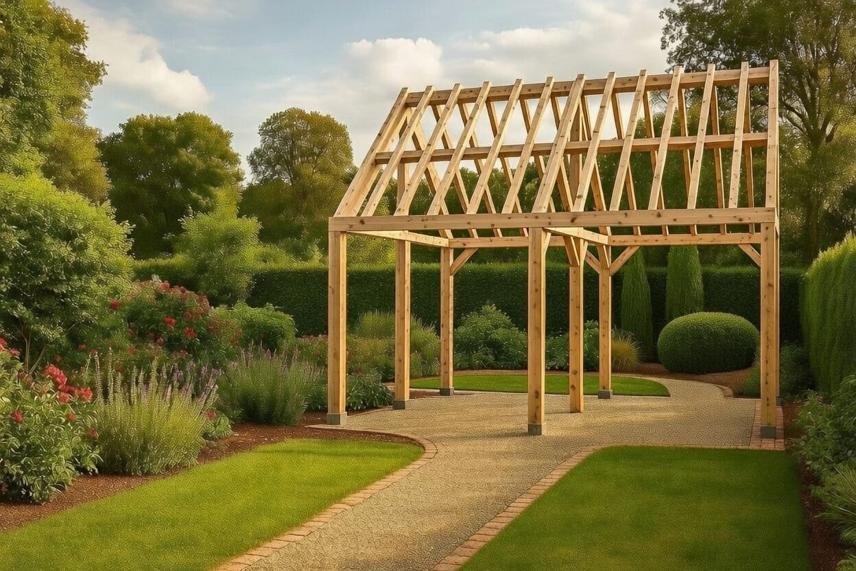 Douglas bijgebouw Genk – Stijlvol en duurzaam in warme houtsoort - 6m x 5m 1 douglas bijgebouw genk