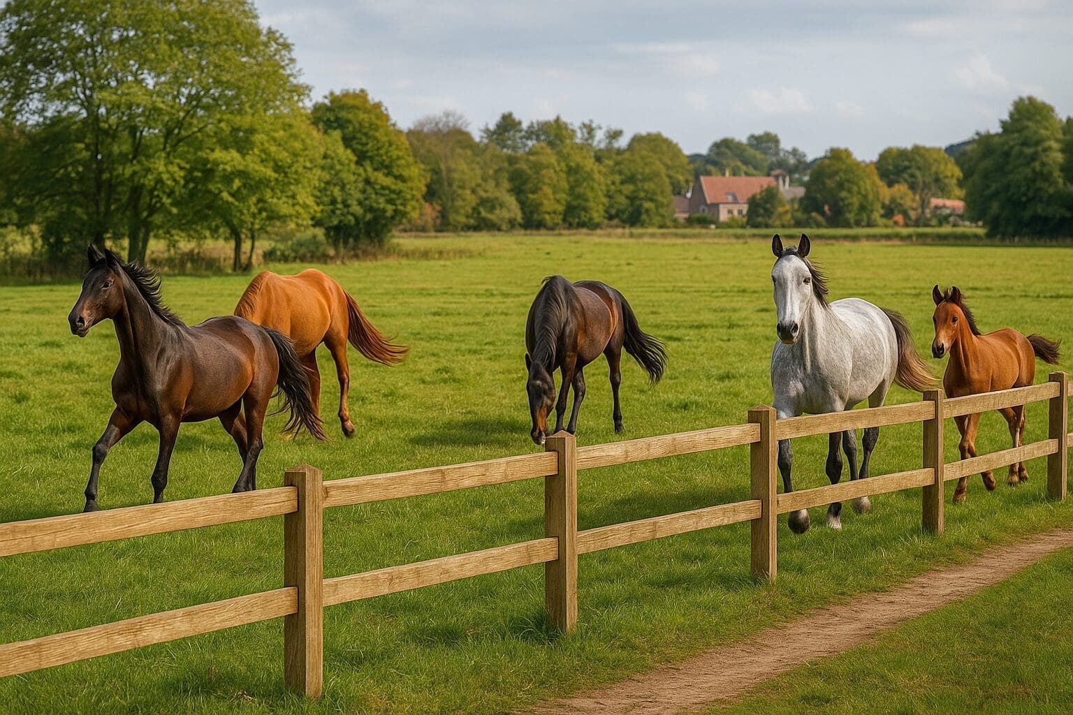 Weideomheining Premium Eik – Engelse klasse in massief eikenhout - Afbeelding 3