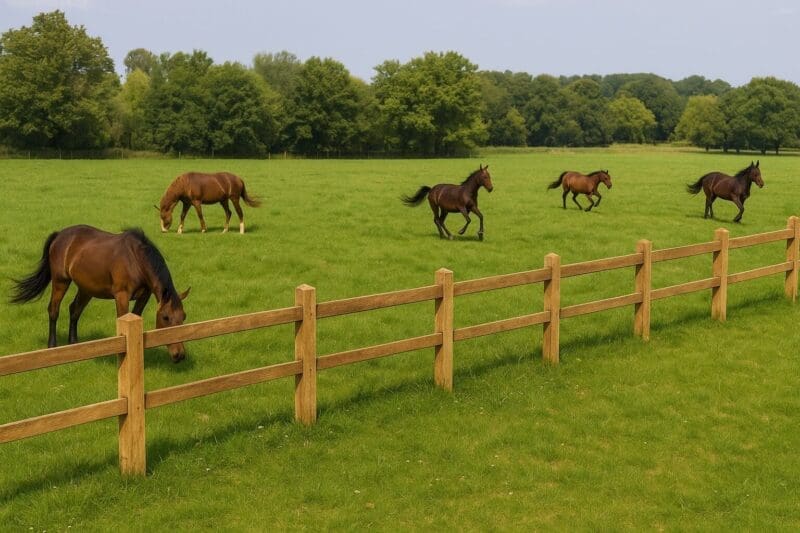 Weideomheining Premium Den – Engelse stijl in drukgeïmpregneerd dennenhout - Afbeelding 3