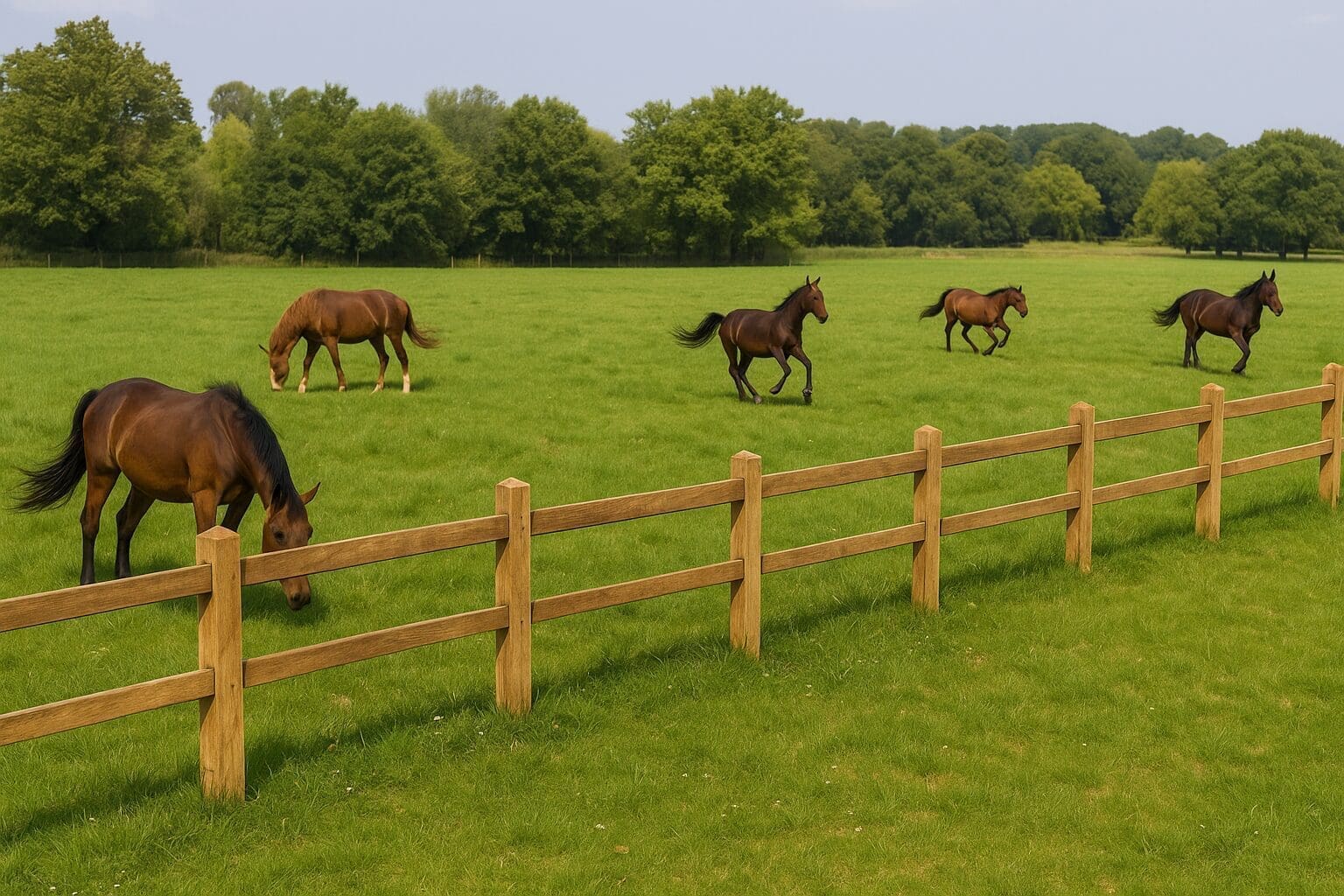 Weideomheining Premium Den – Engelse stijl in drukgeïmpregneerd dennenhout 3 Weideomheining Premium Den – Engelse stijl in drukgeïmpregneerd dennenhout - Afbeelding 3
