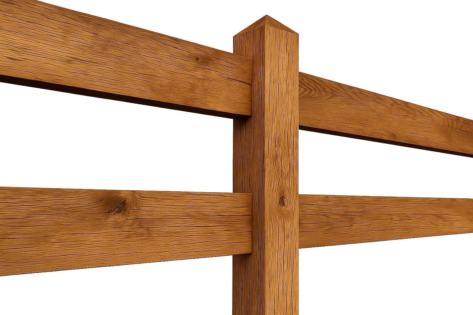 Weideomheining Premium Eik – Engelse klasse in massief eikenhout - Afbeelding 2