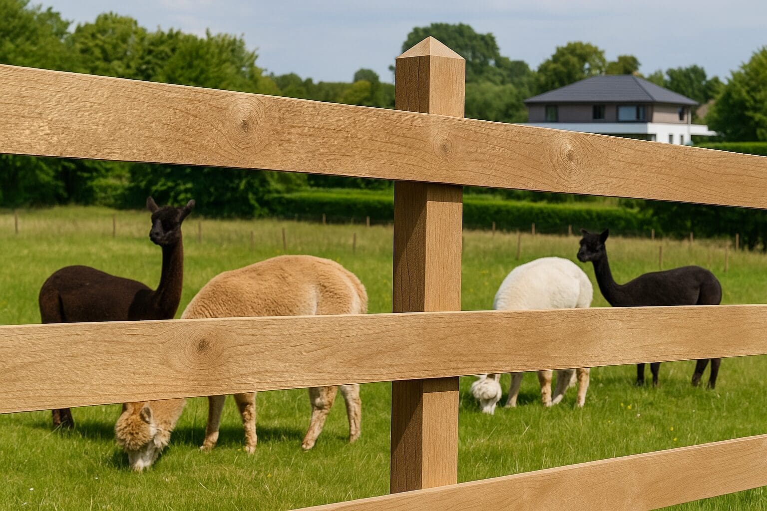 Weideomheining Elegant Eik – Tijdloze charme met diamantkop 1 Weideomheining Elegant Eik