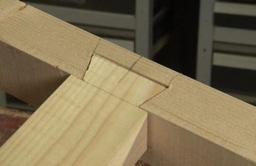 eiken bijgebouw zwalustaartverbinding