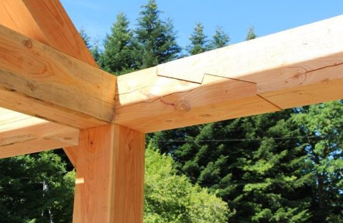 eiken bijgebouw detail vebinding 2