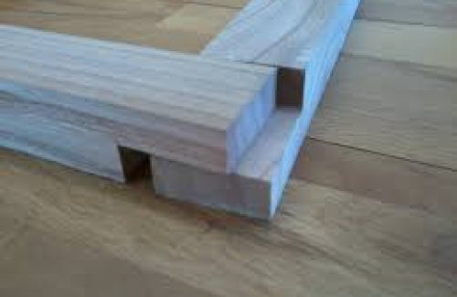 eiken bijgebouw halfhoutverbinding