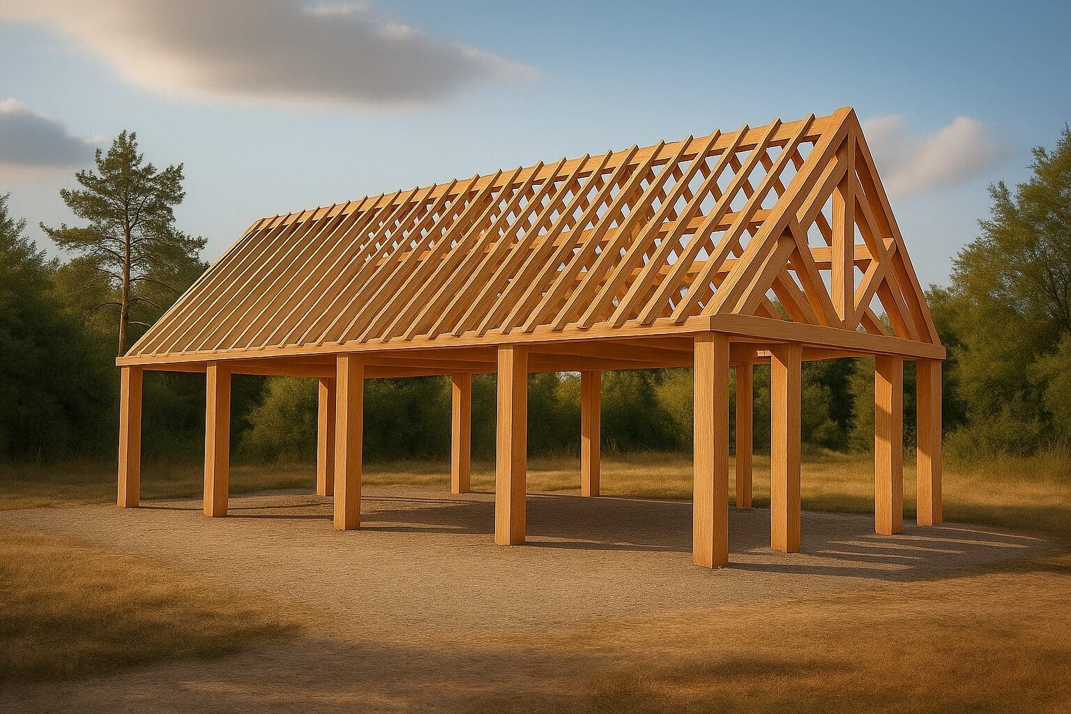 Douglas bijgebouw Roeselare – Royale constructie met warme uitstraling - 12 x 5m 1 douglas bijgebouw roeselare