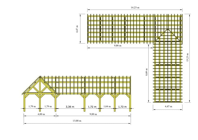houten bijgebouw lokeren afmetingen 1