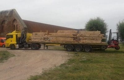 eiken bijgebouw transport