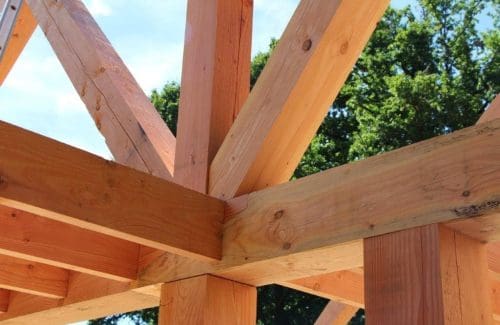 détail structure en chêne
