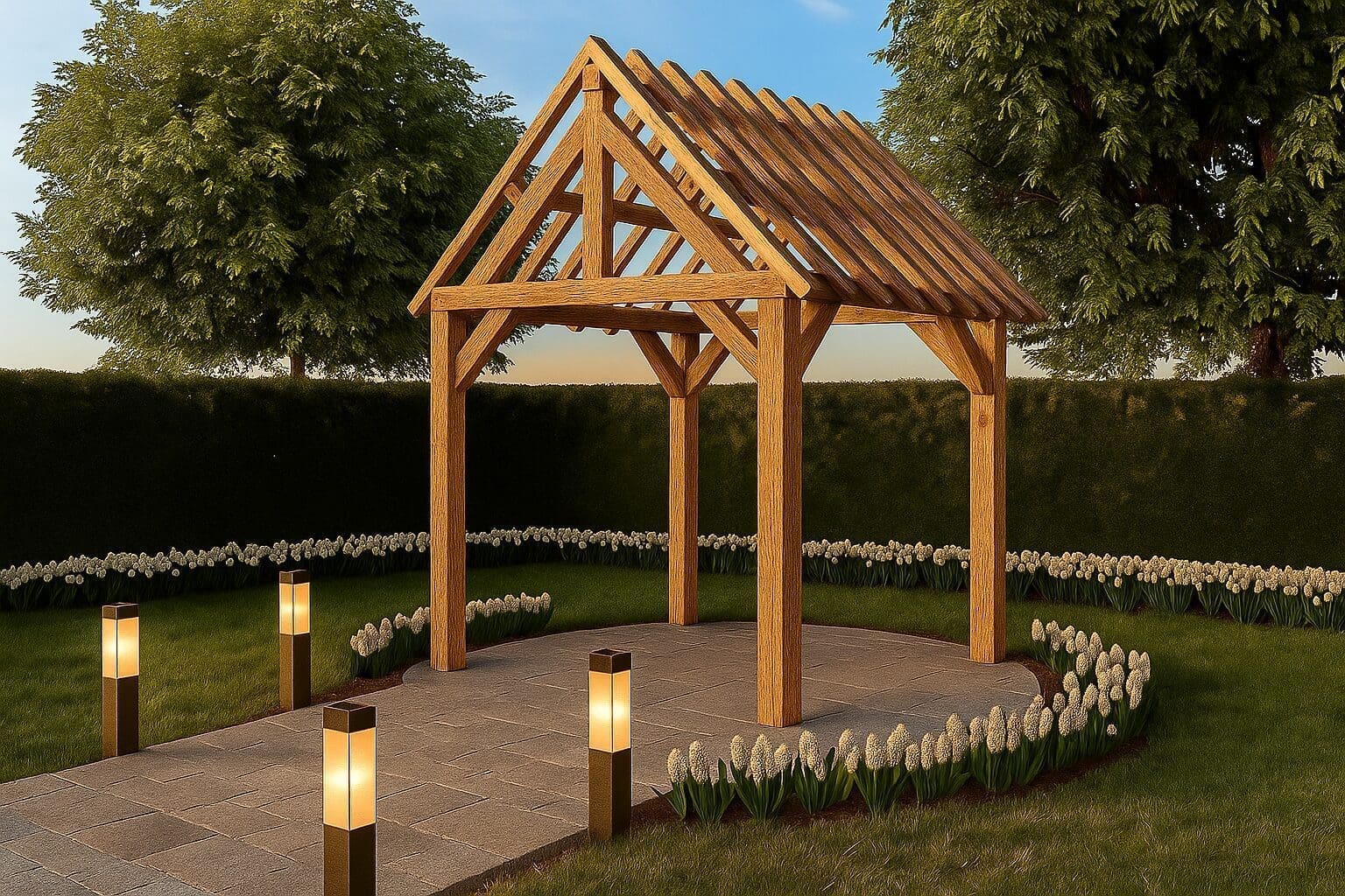 Sint-Niklaas – Eiken bijgebouw | Authentieke en compacte massieve houtbouw - 2,4m x 2,4m 1 eiken bijgebouw sint-niklaas