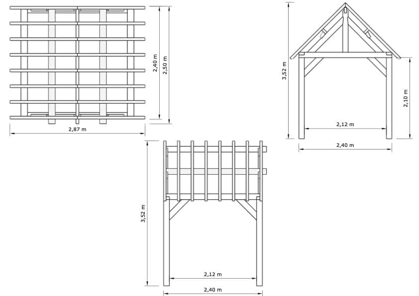 Dennen bijgebouw Sint-Niklaas – Compacte elegantie met natuurlijke frisheid - 2,4m x 2,4m 3 Dennen bijgebouw Sint-Niklaas – Compacte elegantie met natuurlijke frisheid - 2,4m x 2,4m - Afbeelding 3