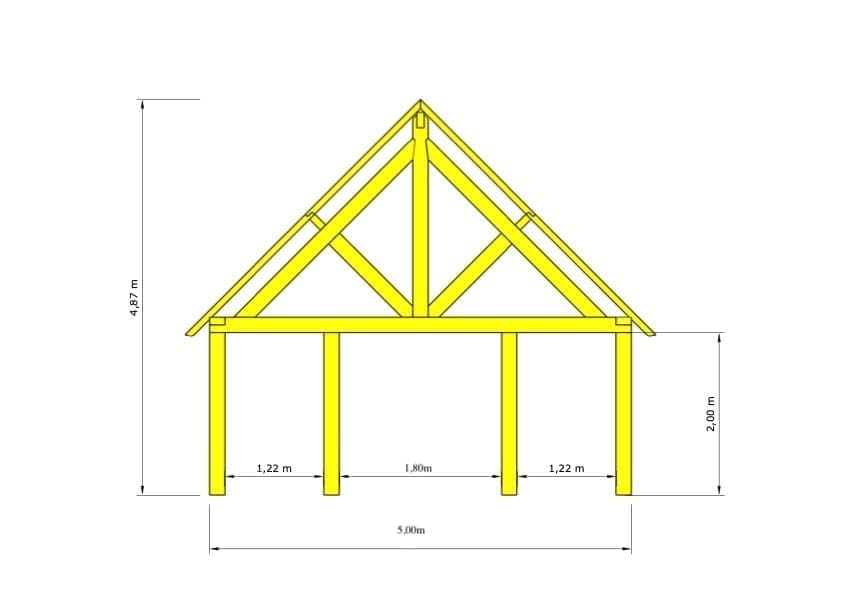 Dennen bijgebouw Roeselare – Ruime structuur met natuurlijke finesse - 12 x 5m - Afbeelding 4