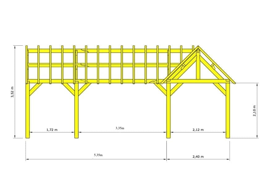 Dennen bijgebouw Antwerpen – Tijdloos paviljoen met natuurlijke frisheid - 7,75 x 11m - Afbeelding 4