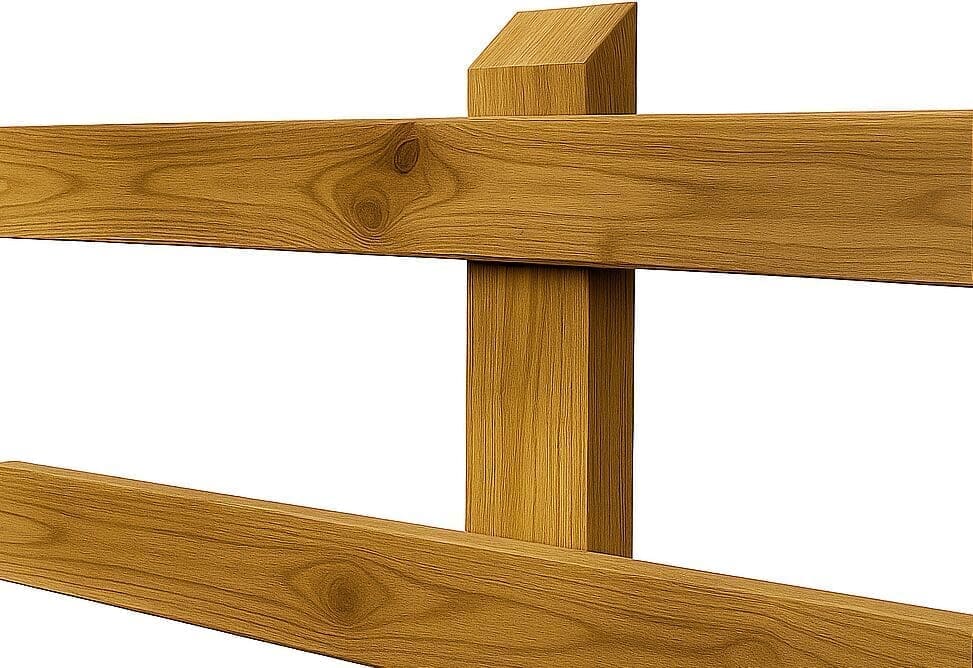 Weideomheining Budget Eik – Duurzaam, stijlvol en betaalbaar vakmanschap 2 weideomheining budget eik